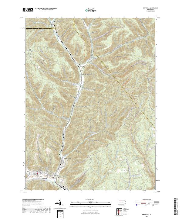 USGS Topographic Map – Emporium
