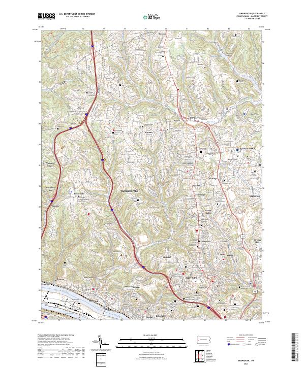 USGS Topographic Map – Emsworth