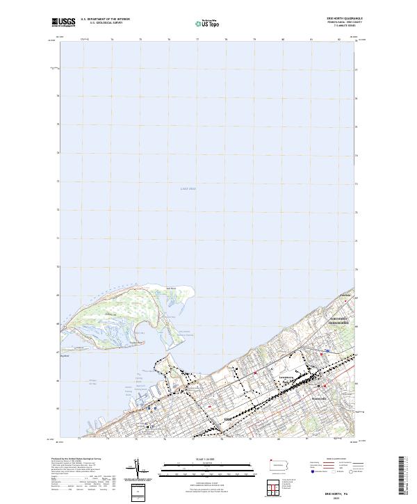 USGS Topographic Map – Erie North