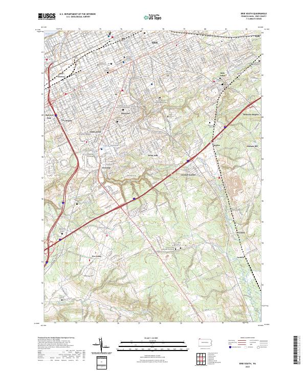 USGS Topographic Map – Erie South