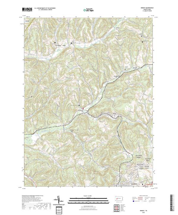 USGS Topographic Map – Ernest