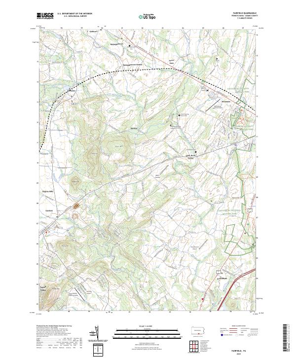USGS Topographic Map – Fairfield