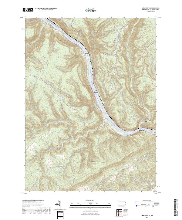 USGS Topographic Map – Farrandsville