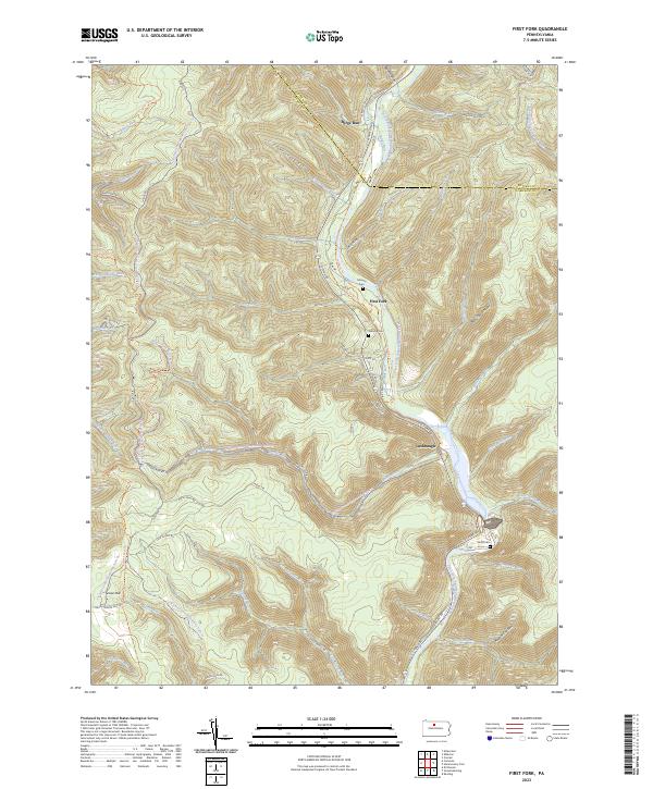 USGS Topographic Map – First Fork