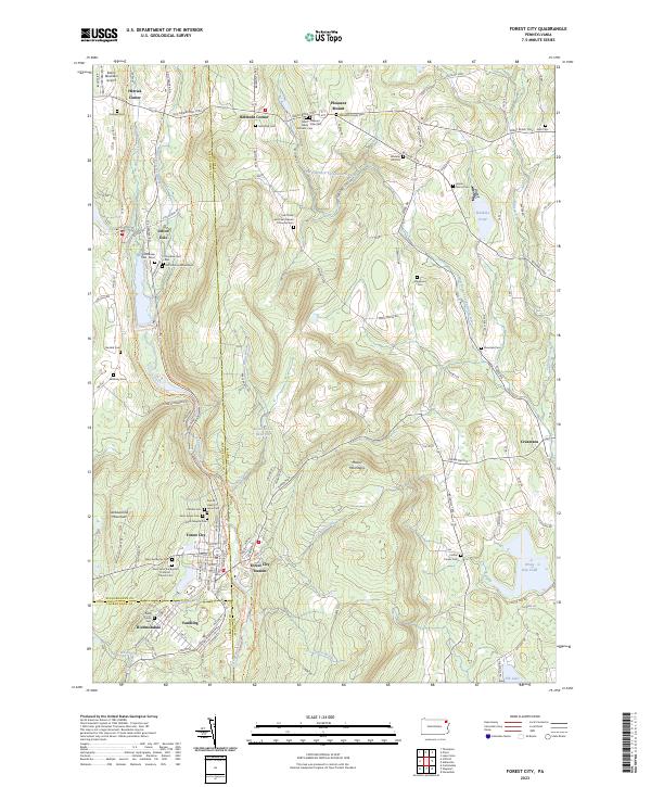USGS Topographic Map – Forest City