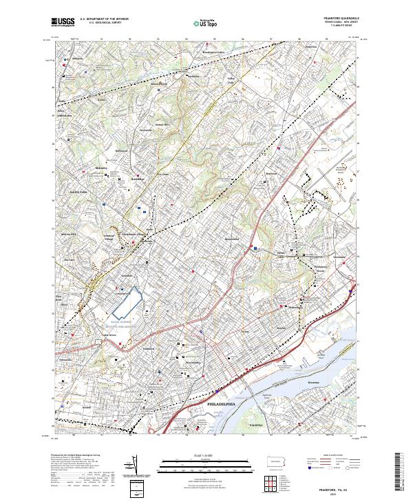 USGS Topographic Map – Frankford