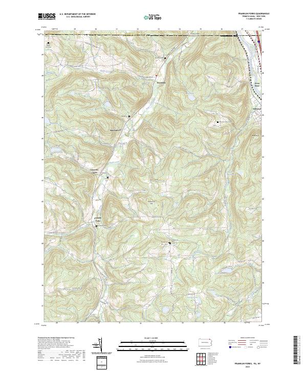 USGS Topographic Map – Franklin Forks