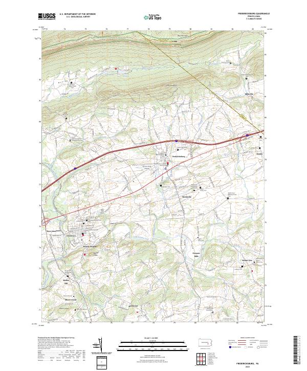 USGS Topographic Map – Fredericksburg