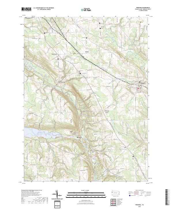 USGS Topographic Map – Fredonia