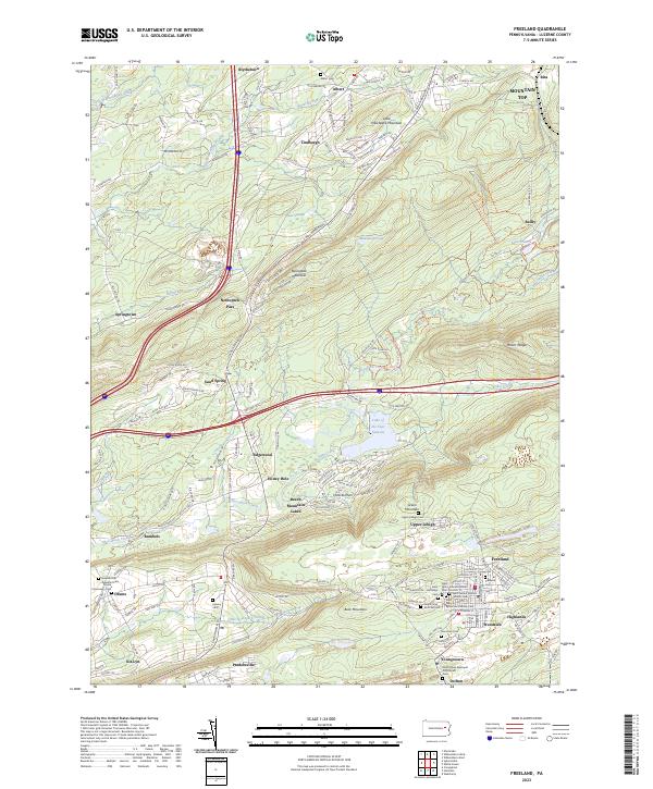 USGS Topographic Map – Freeland