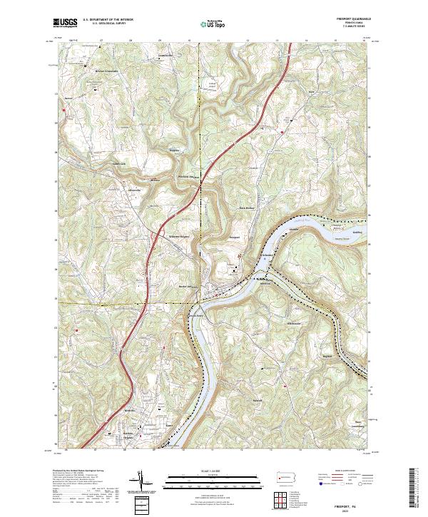 USGS Topographic Map – Freeport