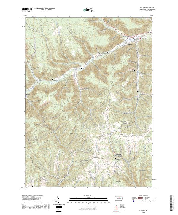 USGS Topographic Map – Galeton