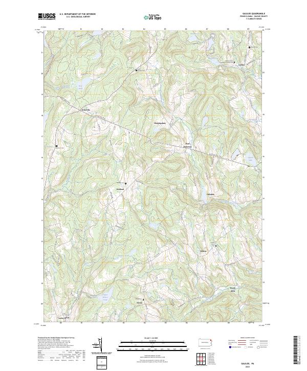 USGS Topographic Map – Galilee