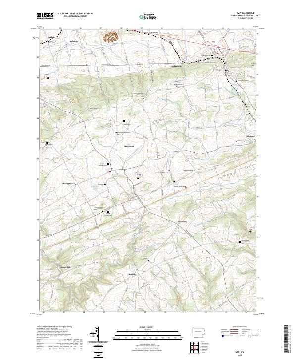 USGS Topographic Map – Gap