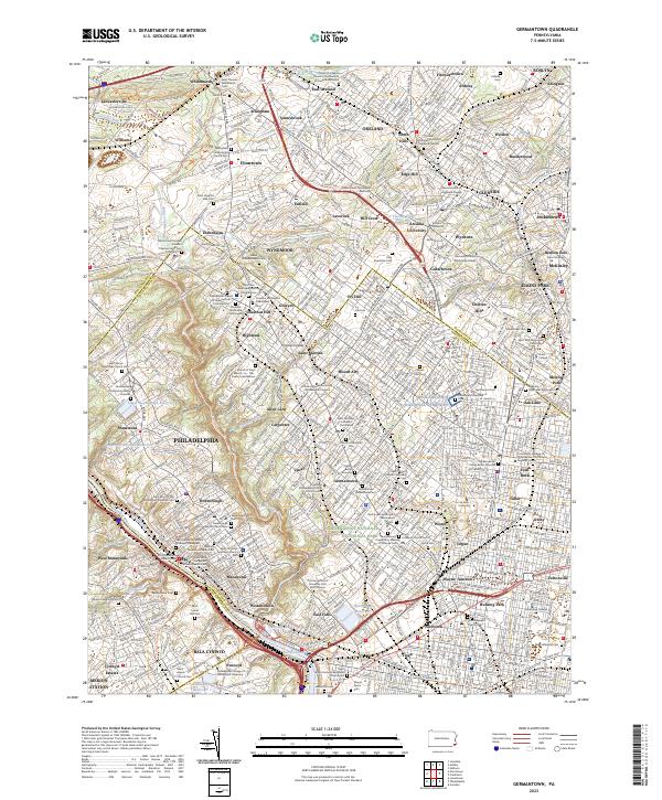 USGS Topographic Map – Germantown