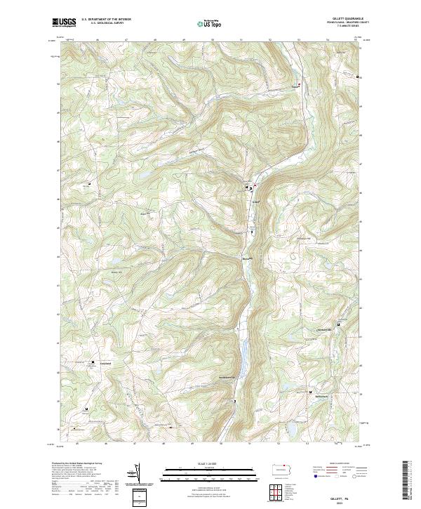 USGS Topographic Map – Gillett