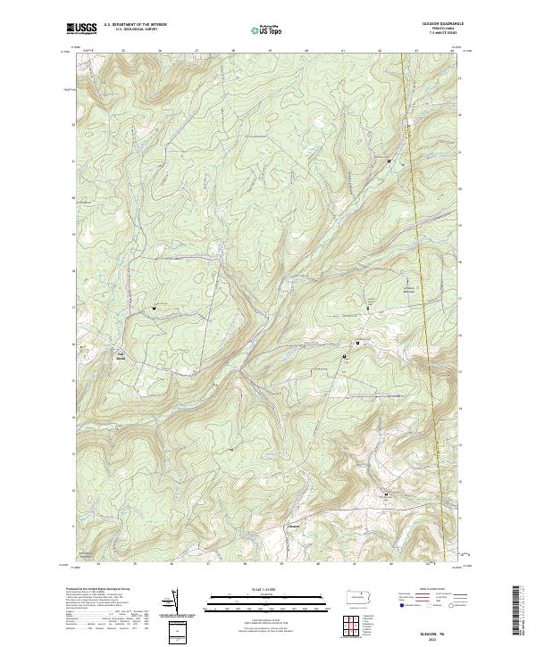 USGS Topographic Map – Gleason
