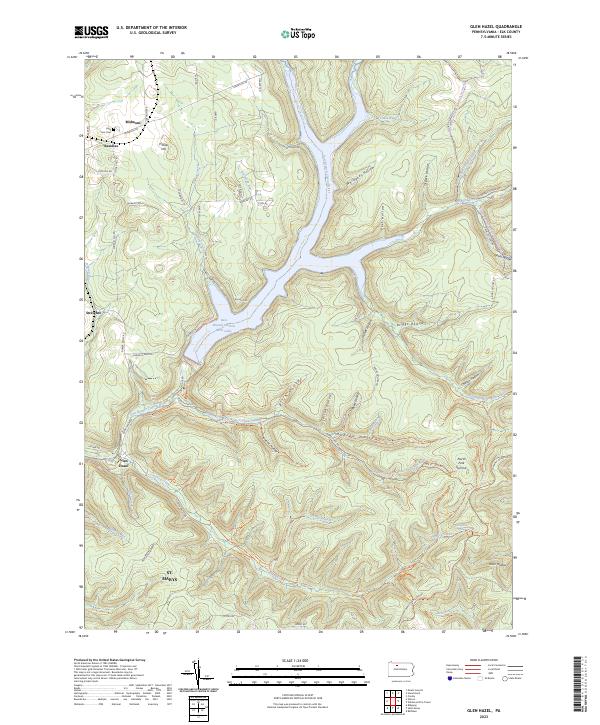 USGS Topographic Map – Glen Hazel