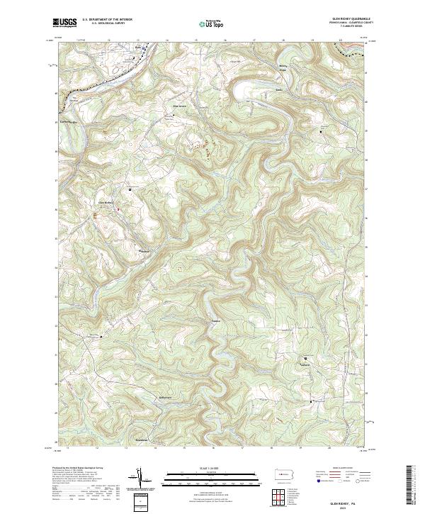 USGS Topographic Map – Glen Richey