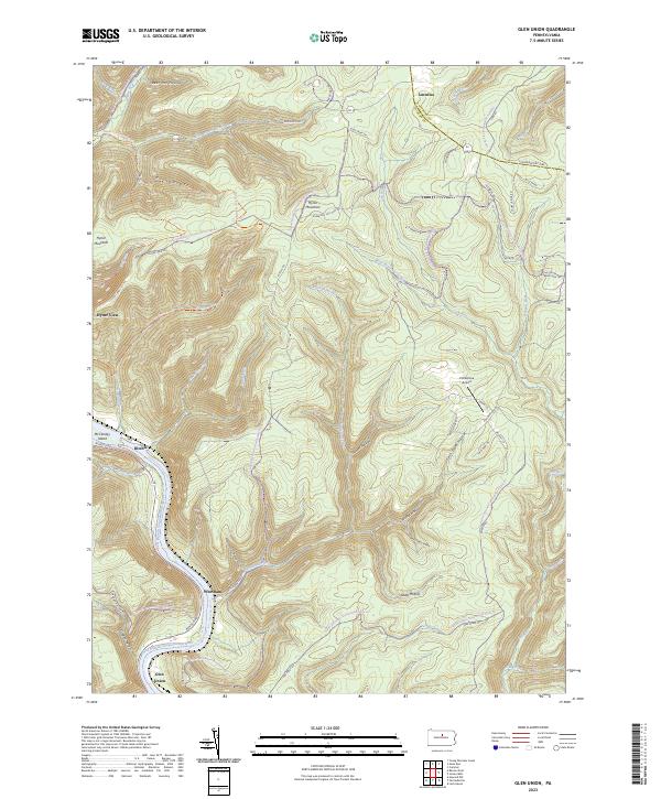 USGS Topographic Map – Glen Union