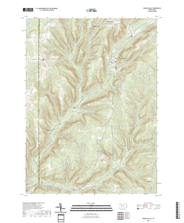 USGS Topographic Map – Grand Valley