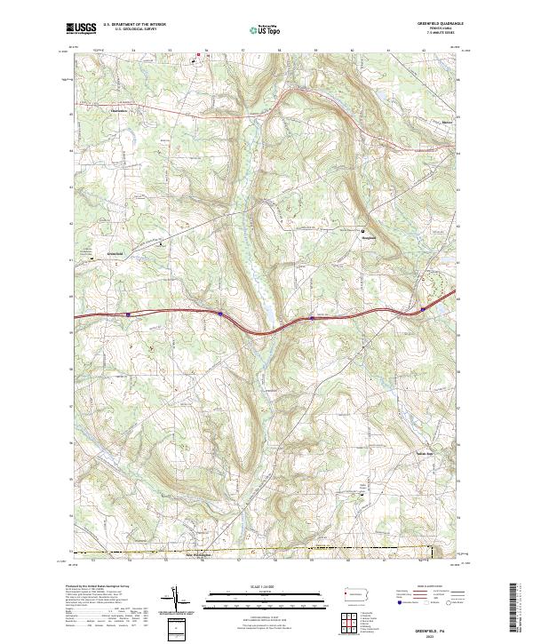 USGS Topographic Map – Greenfield