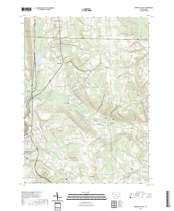 USGS Topographic Map – Greenville East