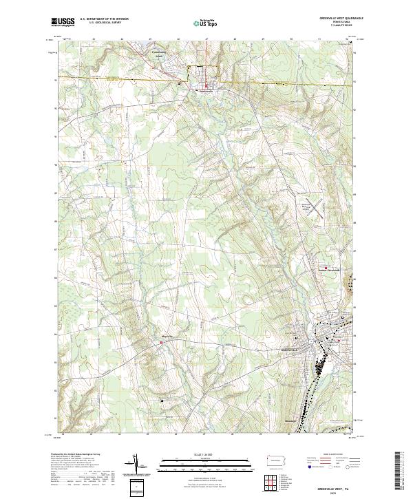 USGS Topographic Map – Greenville West