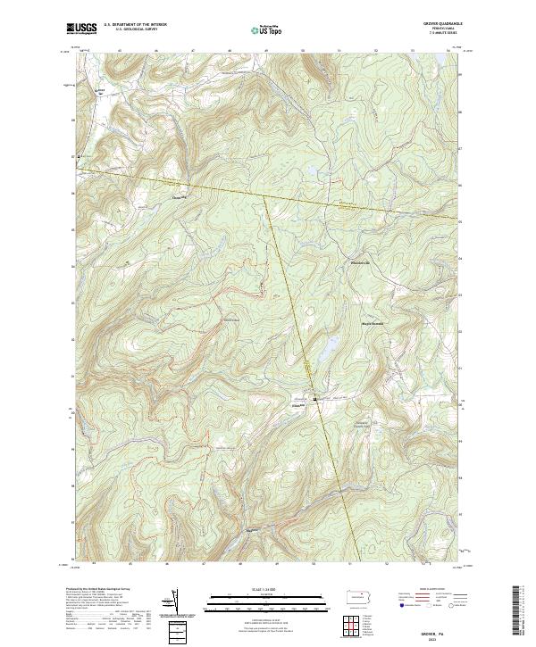 USGS Topographic Map – Grover