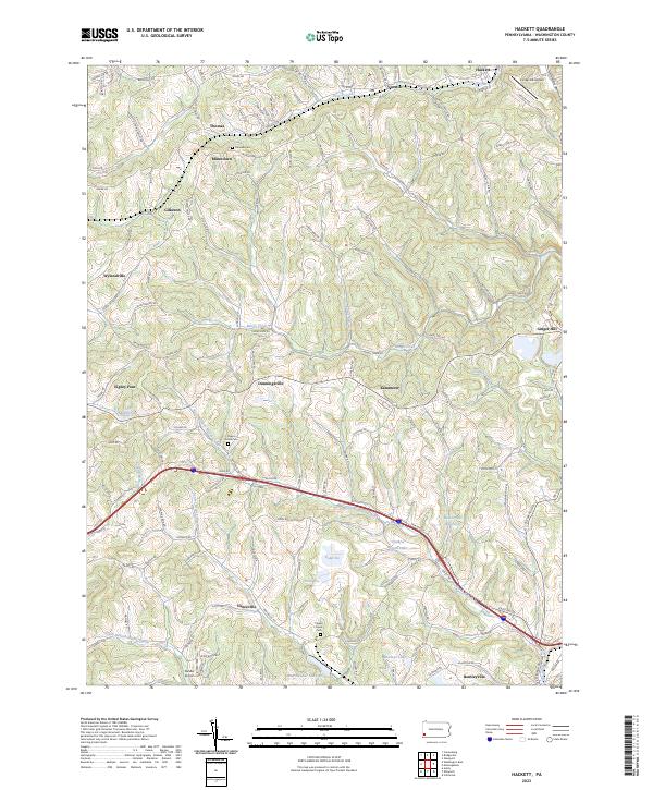 USGS Topographic Map – Hackett