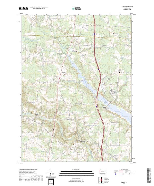 USGS Topographic Map – Hadley