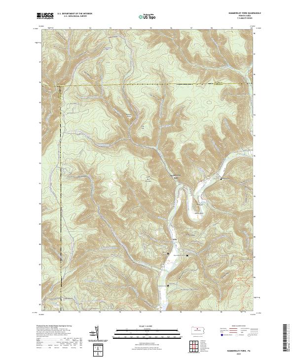 USGS Topographic Map – Hammersley Fork