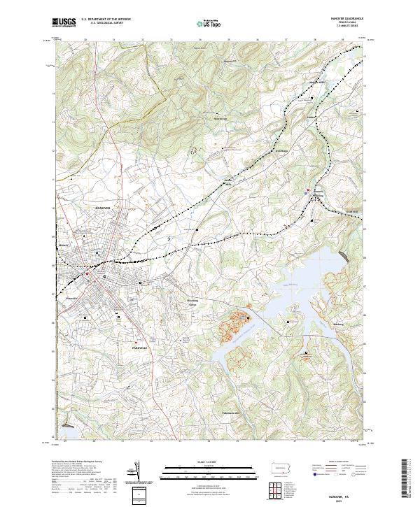 USGS Topographic Map – Hanover