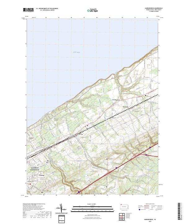 USGS Topographic Map – Harborcreek