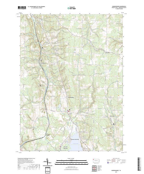 USGS Topographic Map – Harmonsburg