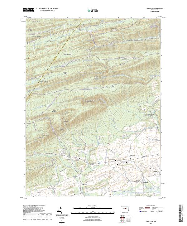 USGS Topographic Map – Hartleton