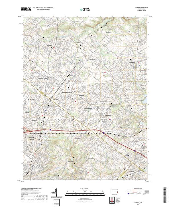 USGS Topographic Map – Hatboro