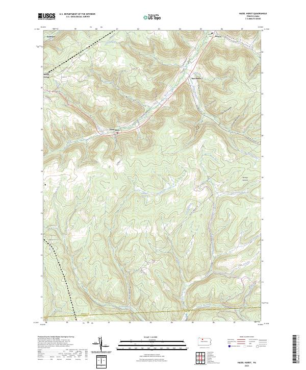 USGS Topographic Map – Hazel Hurst