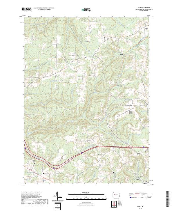 USGS Topographic Map – Hazen