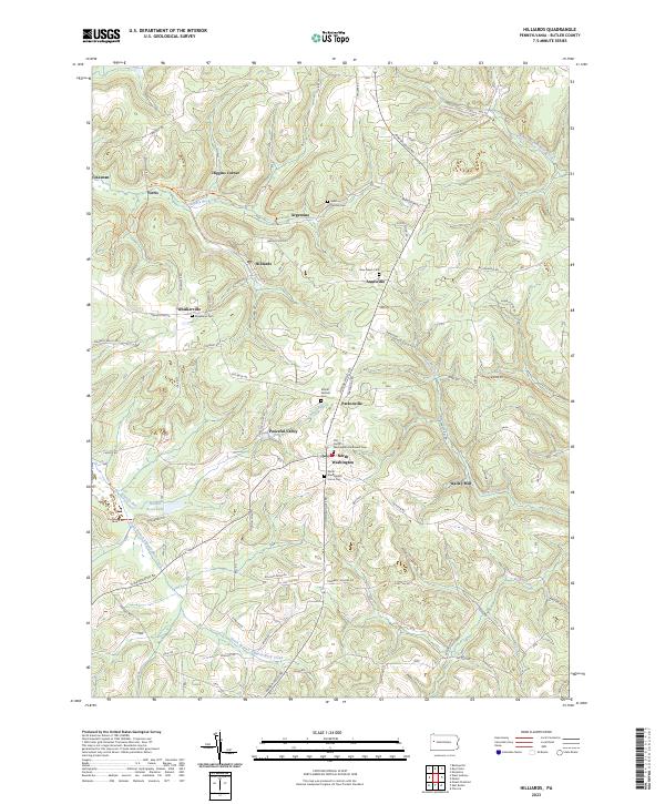 USGS Topographic Map – Hilliards