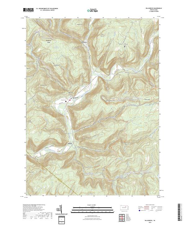 USGS Topographic Map – Hillsgrove