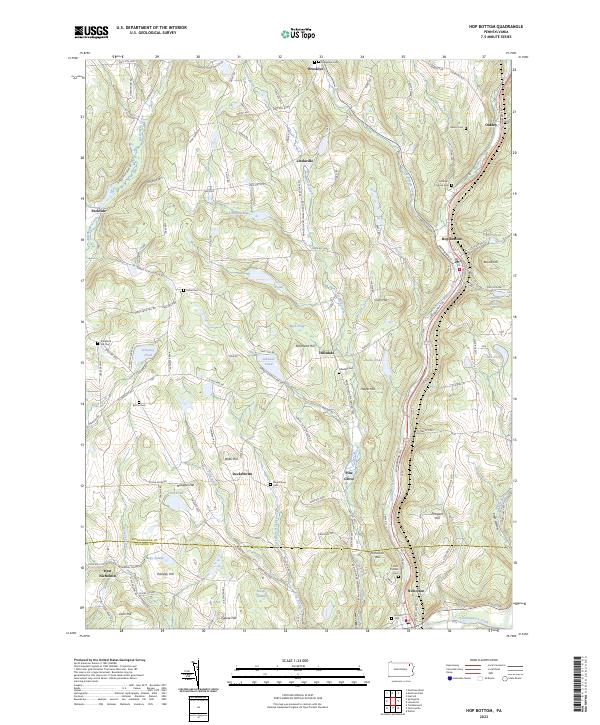 USGS Topographic Map – Hop Bottom