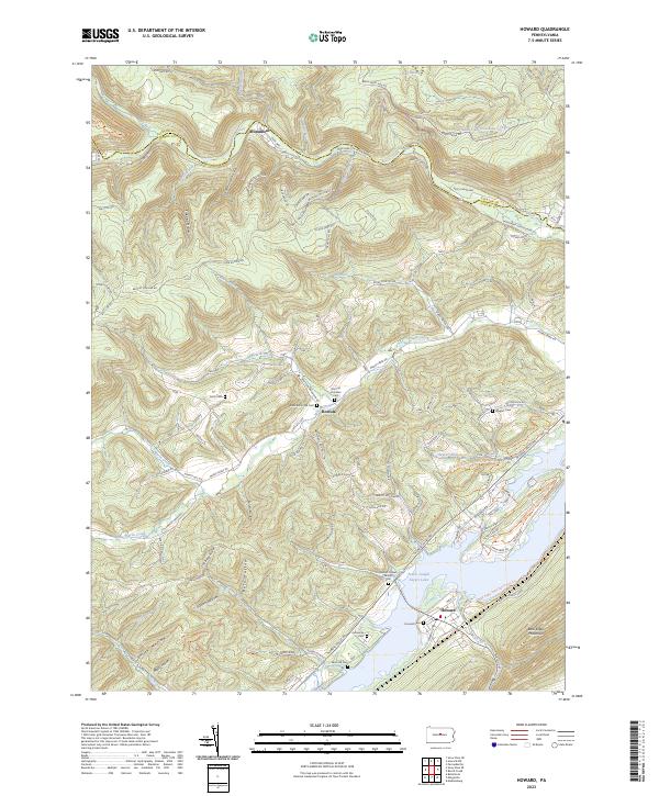 USGS Topographic Map – Howard