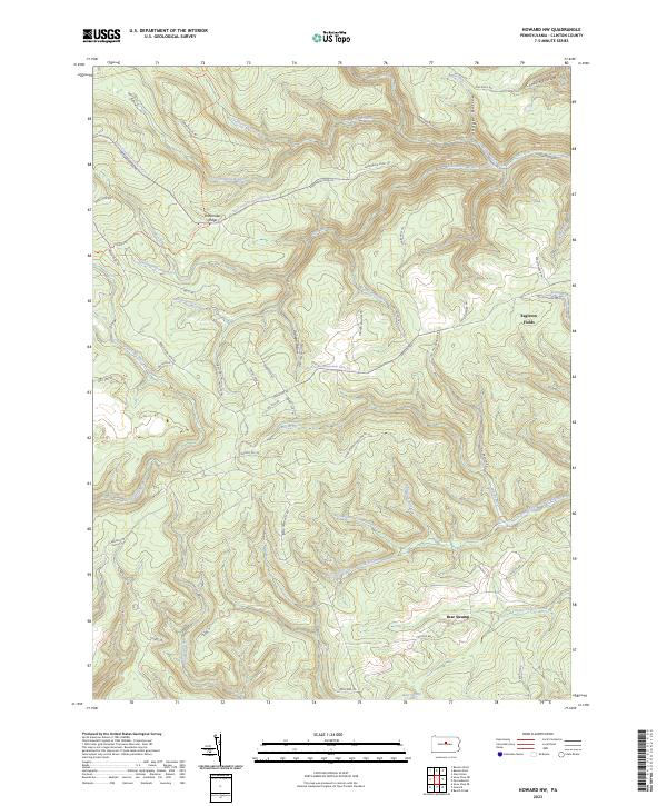 USGS Topographic Map – Howard NW