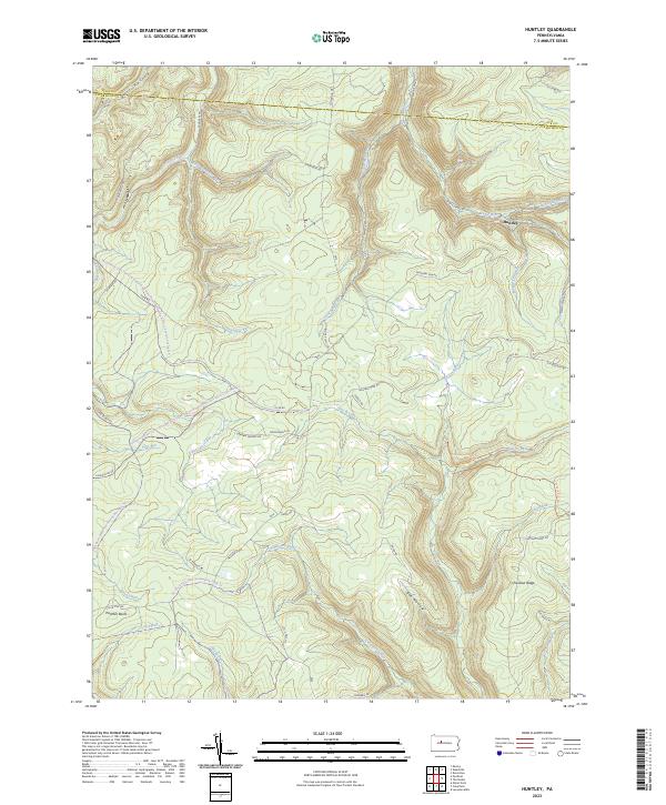 USGS Topographic Map – Huntley