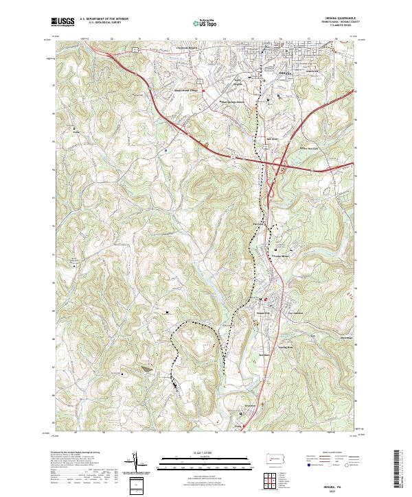 USGS Topographic Map – Indiana