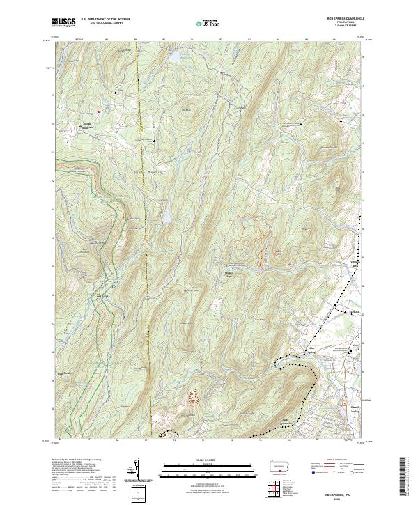 USGS Topographic Map – Iron Springs