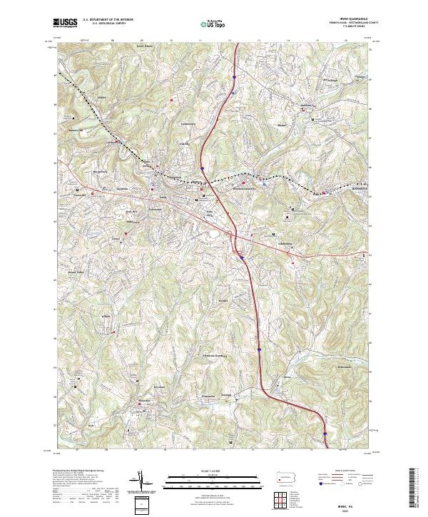 USGS Topographic Map – Irwin