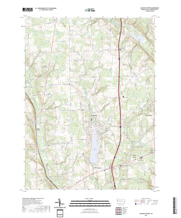 USGS Topographic Map – Jackson Center