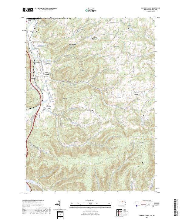 USGS Topographic Map – Jackson Summit